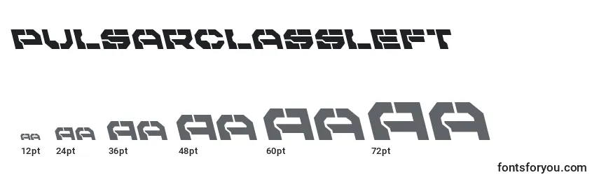 Размеры шрифта Pulsarclassleft