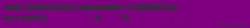 Fonte RiverDrive – fontes pretas em um fundo violeta