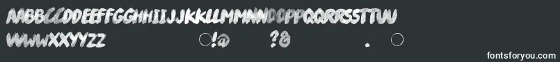 フォントRiverDrive – 黒い背景に白い文字