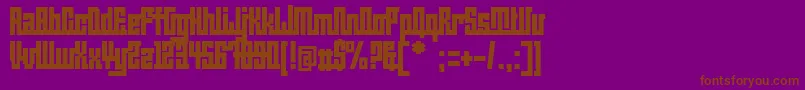 BeijingwigowhatNormal Font – Brown Fonts on Purple Background