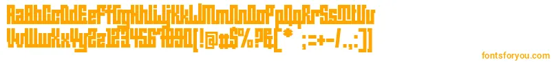 BeijingwigowhatNormal Font – Orange Fonts on White Background