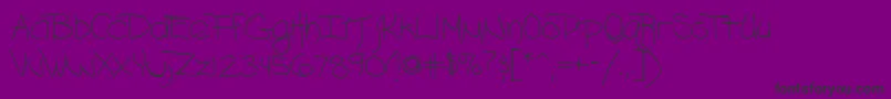 AshleyRegular Font – Black Fonts on Purple Background