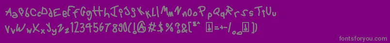 Saiba mais sobre a fonte 6ScriptMac Fonte 6ScriptMac – fontes cinzas em um fundo violeta