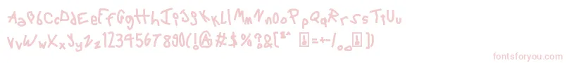 6ScriptMac Font – Pink Fonts on White Background