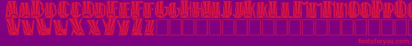 Rioartdo Font – Red Fonts on Purple Background