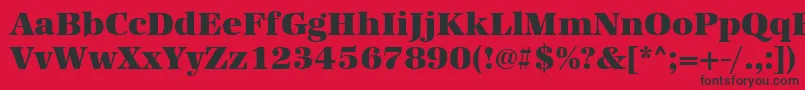 Urwantiquatultbol Font – Black Fonts on Red Background