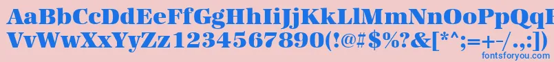 Urwantiquatultbol Font – Blue Fonts on Pink Background