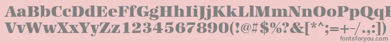 Urwantiquatultbol Font – Gray Fonts on Pink Background