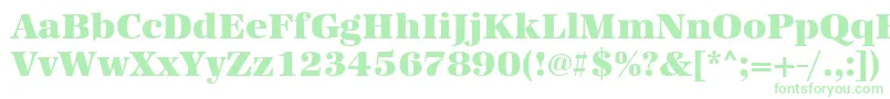 Шрифт Urwantiquatultbol – зелёные шрифты