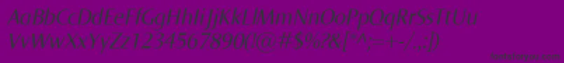 fuente NormaItalic – Fuentes Negras Sobre Fondo Morado