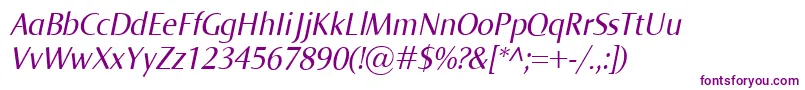 Шрифт NormaItalic – фиолетовые шрифты