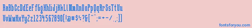 BrightontwoSlabNbp Font – Blue Fonts on Pink Background