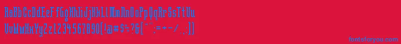 Подробнее о шрифте BrightontwoSlabNbp Шрифт BrightontwoSlabNbp – синие шрифты на красном фоне