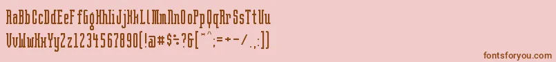 BrightontwoSlabNbp Font – Brown Fonts on Pink Background