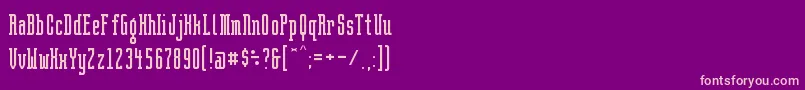 BrightontwoSlabNbp-Schriftart – Rosa Schriften auf violettem Hintergrund