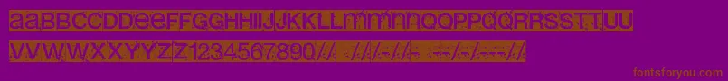 Erolib Font – Brown Fonts on Purple Background