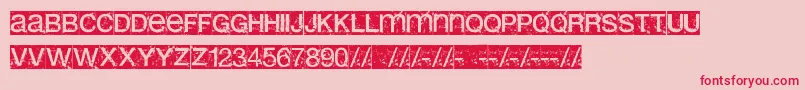 Erolib Font – Red Fonts on Pink Background