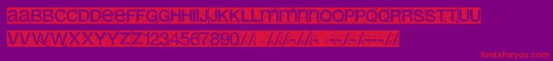 Erolib Font – Red Fonts on Purple Background