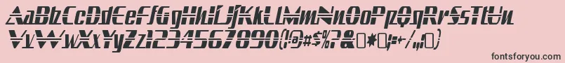 Шрифт SandovalRegular – чёрные шрифты на розовом фоне