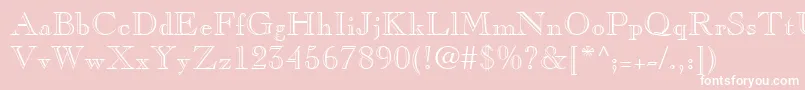 ChopinRegular Font – White Fonts on Pink Background