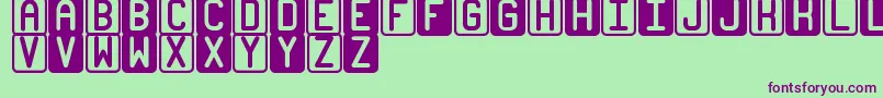 BicolorsSt Font – Purple Fonts on Green Background