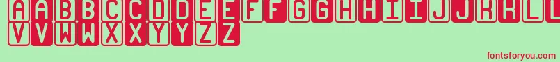 BicolorsSt Font – Red Fonts on Green Background