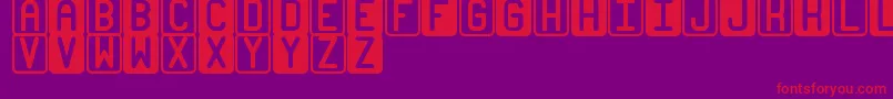 BicolorsSt Font – Red Fonts on Purple Background