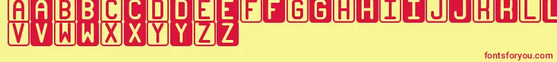 BicolorsSt Font – Red Fonts on Yellow Background