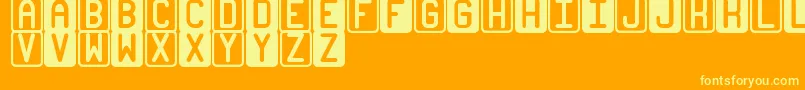 BicolorsSt Font – Yellow Fonts on Orange Background