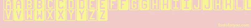 BicolorsSt Font – Yellow Fonts on Pink Background