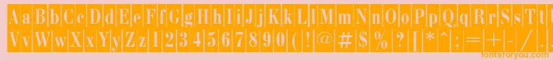 BodonicameoCyrillic Font – Orange Fonts on Pink Background