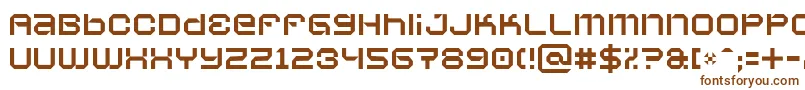 Шрифт Vaporbs – коричневые шрифты на белом фоне