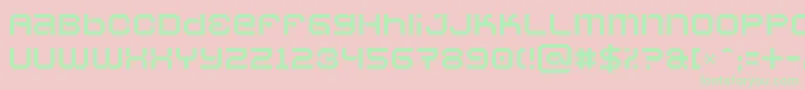 Vaporbs Font – Green Fonts on Pink Background
