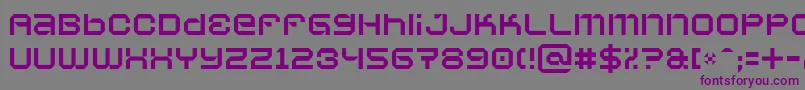 Vaporbs-fontti – violetit fontit harmaalla taustalla