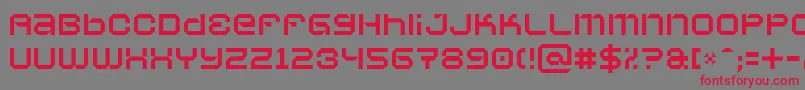 Vaporbs Font – Red Fonts on Gray Background