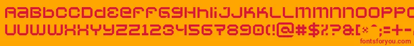 Vaporbs Font – Red Fonts on Orange Background