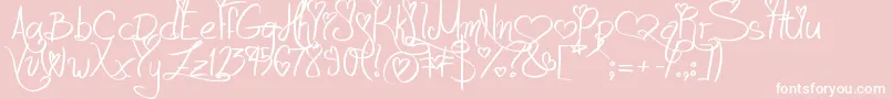 En savoir plus sur la police LoveAndPassion Police LoveAndPassion – polices blanches sur fond rose