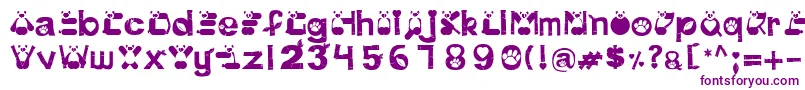 Шрифт PinkPanda – фиолетовые шрифты