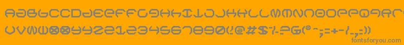 OmegaSentry Font – Gray Fonts on Orange Background