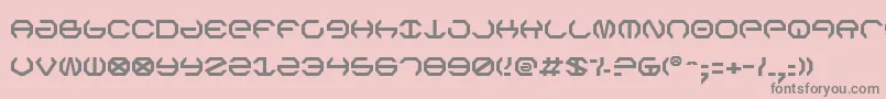 フォントOmegaSentry – ピンクの背景に灰色の文字