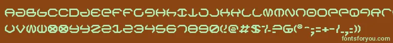 OmegaSentry Font – Green Fonts on Brown Background