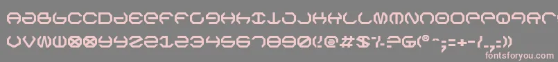 OmegaSentry-fontti – vaaleanpunaiset fontit harmaalla taustalla