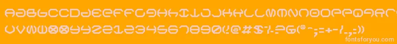 OmegaSentry Font – Pink Fonts on Orange Background