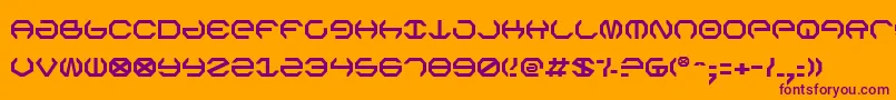 OmegaSentry Font – Purple Fonts on Orange Background