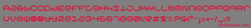 Шрифт OmegaSentry – красные шрифты на сером фоне