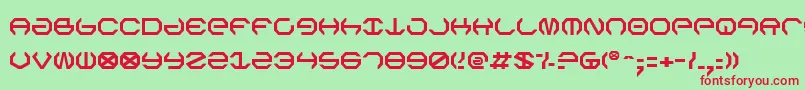 OmegaSentry Font – Red Fonts on Green Background