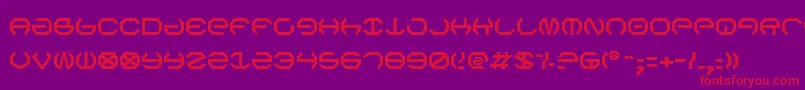 OmegaSentry Font – Red Fonts on Purple Background