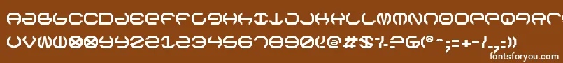OmegaSentry Font – White Fonts on Brown Background