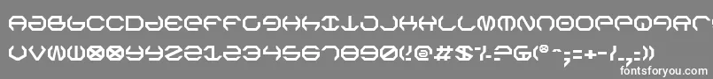 フォントOmegaSentry – 灰色の背景に白い文字