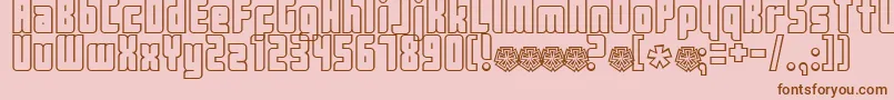 Weitere Informationen zur Push2-Schriftart Push2-Schriftart – Braune Schriften auf rosa Hintergrund